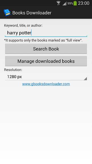 Google Books Downloader for Android