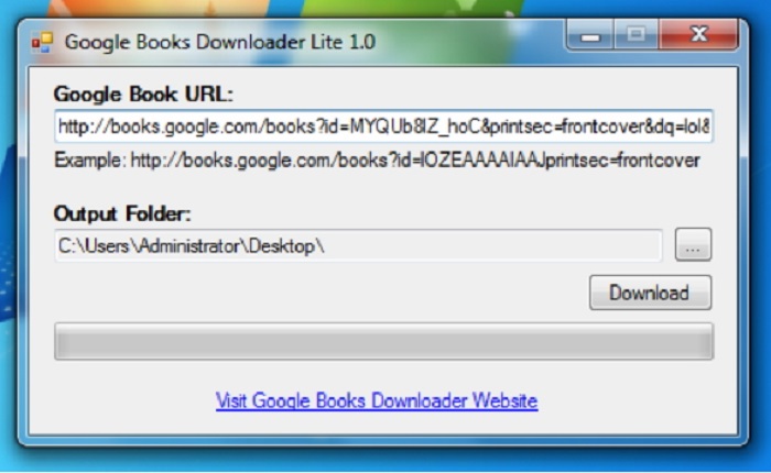 Google Books Downloader for Windows