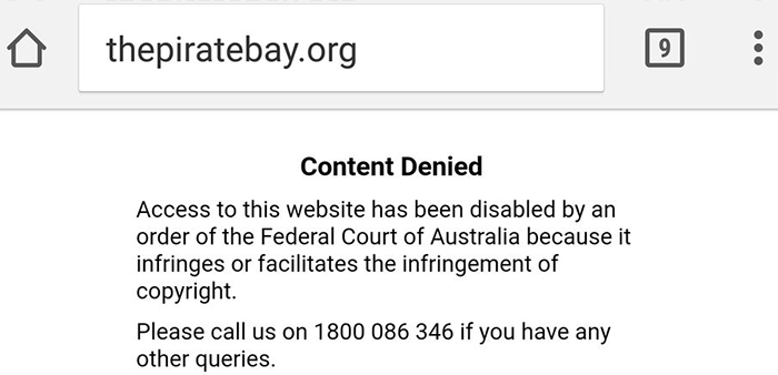 is the pirate bay down