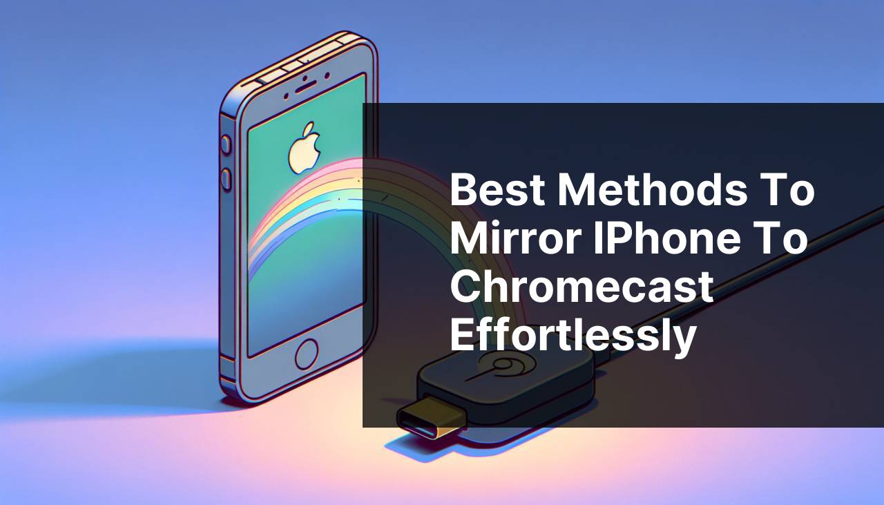 Best Methods to Mirror iPhone to Chromecast Effortlessly