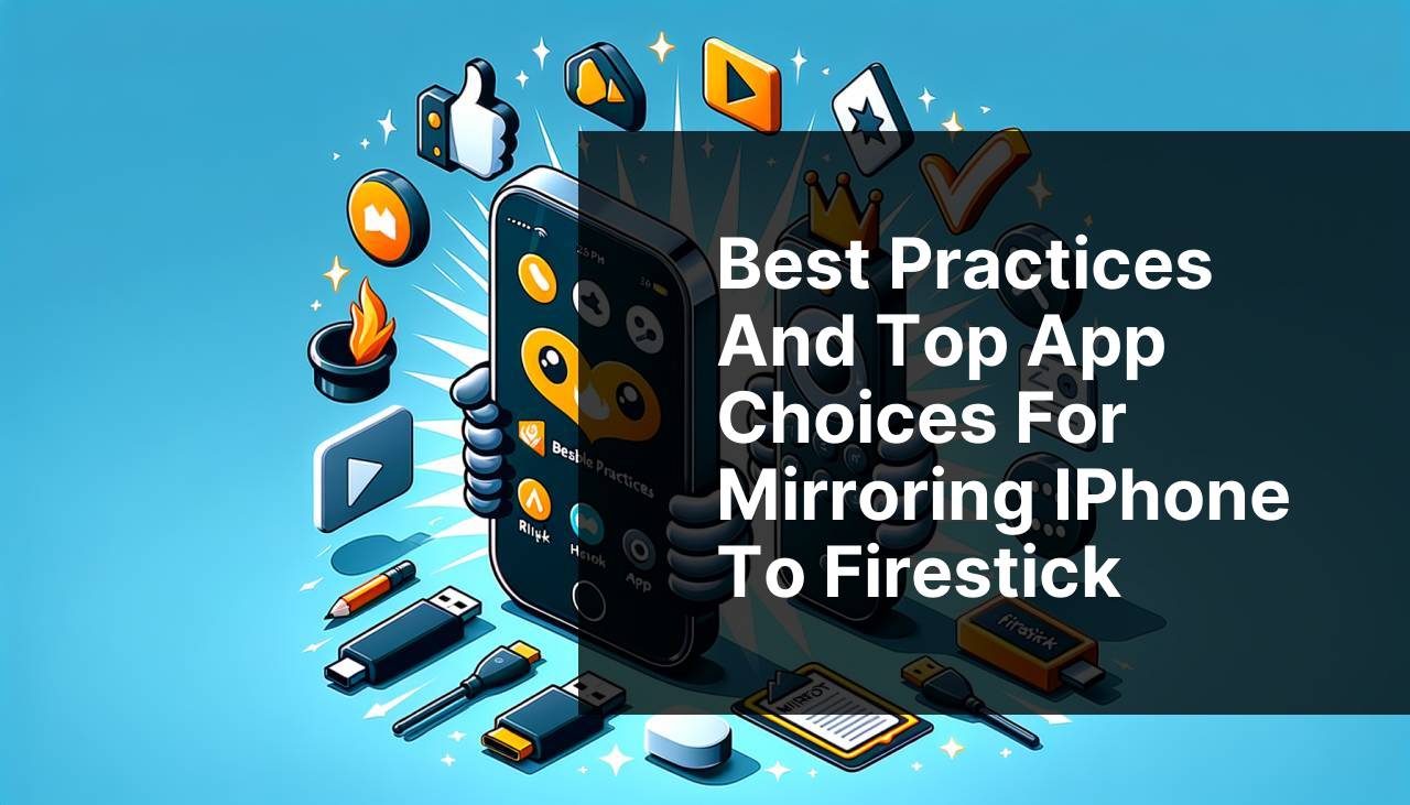 Best Practices and Top App Choices for Mirroring iPhone to Firestick