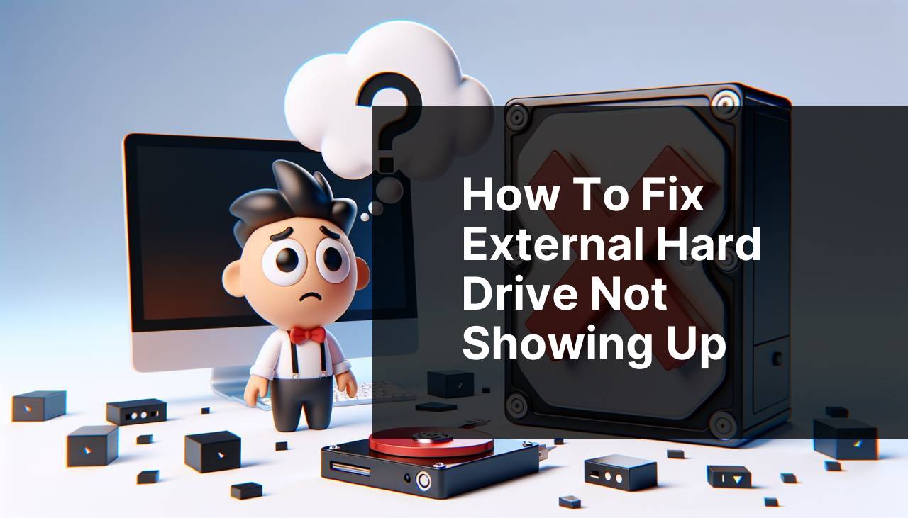 How to Fix External Hard Drive Not Showing Up