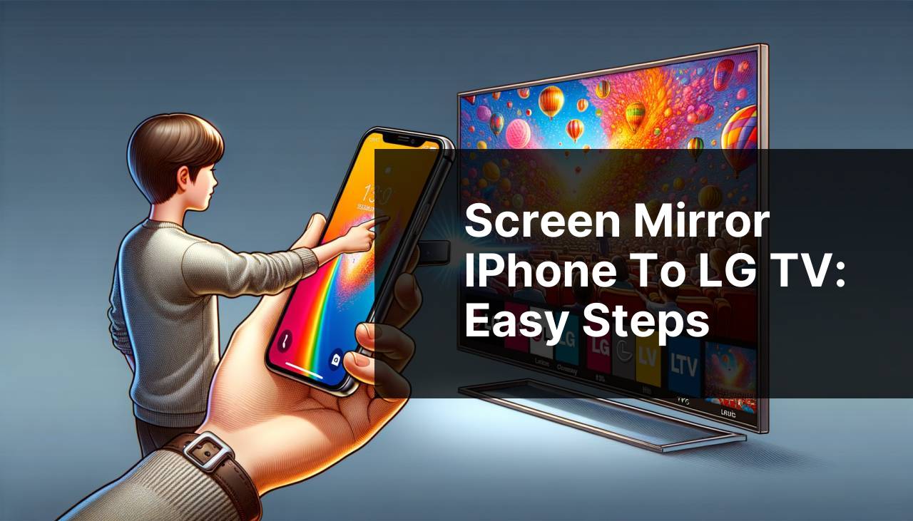 Screen Mirror iPhone to LG TV: Easy Steps