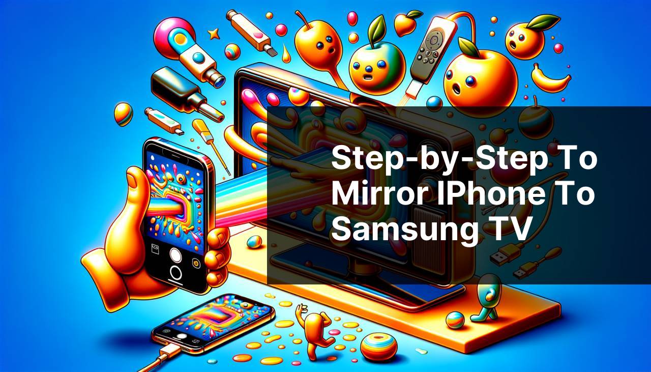 Step-by-Step to Mirror iPhone to Samsung TV