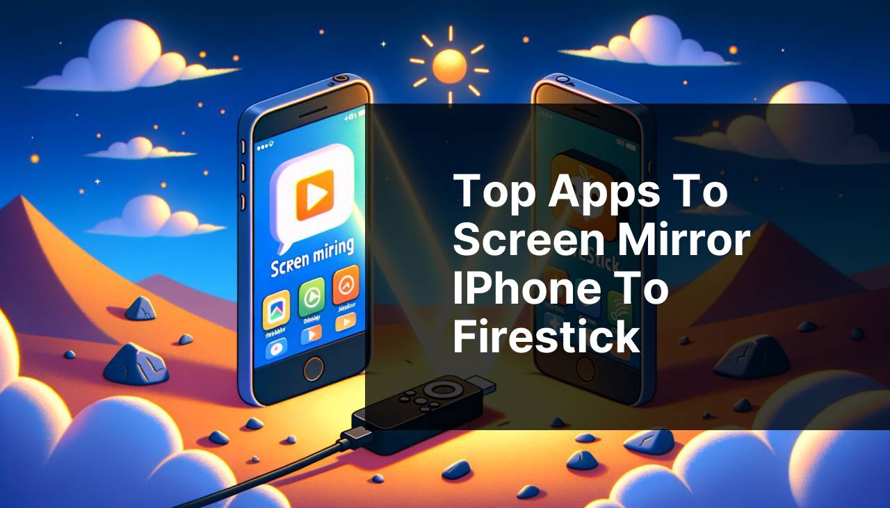 Top Apps to Screen Mirror iPhone to Firestick
