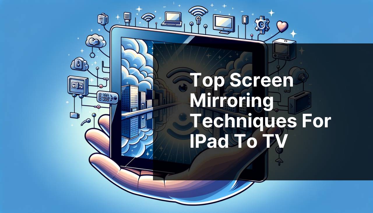 Top Screen Mirroring Techniques for iPad to TV