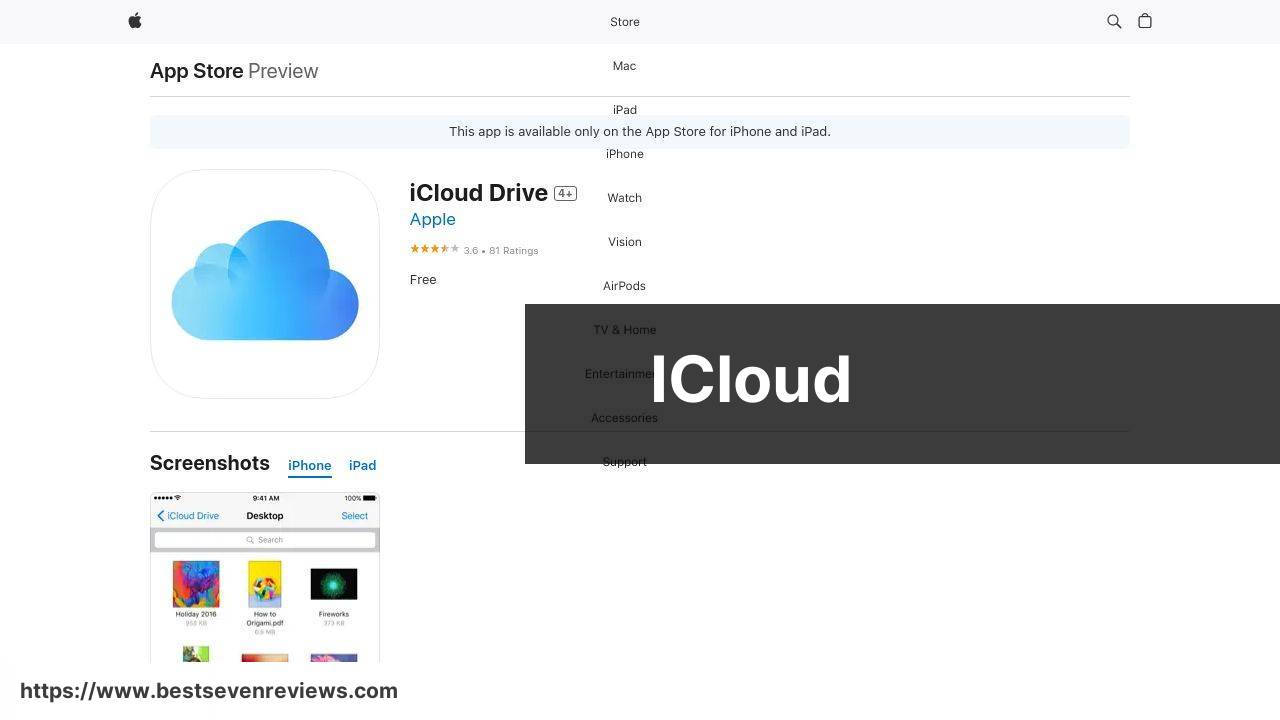 https://apps.apple.com/us/app/icloud-drive/id1070072560 screenshot