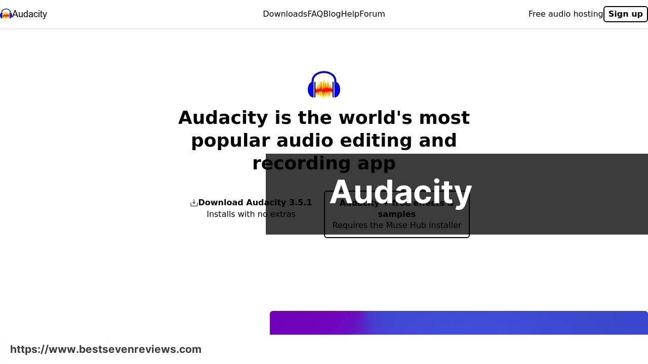 https://www.audacityteam.org/ screenshot