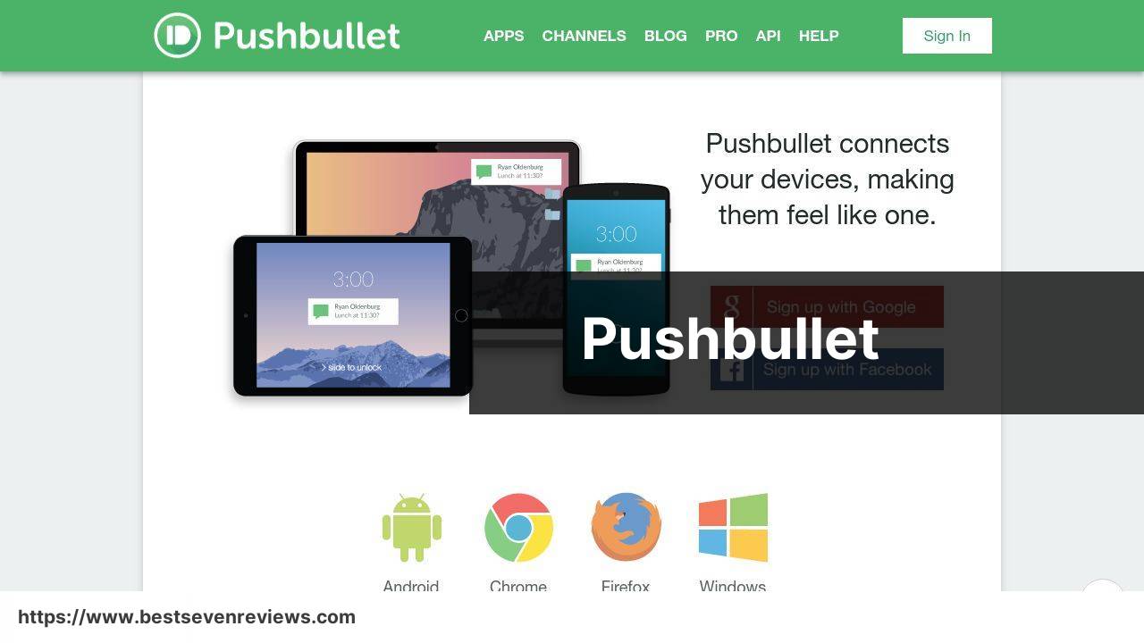 https://www.pushbullet.com/ screenshot